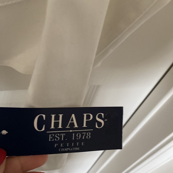 *NEW* “Chaps” white jacket; size small petite - Picture 6 of 11